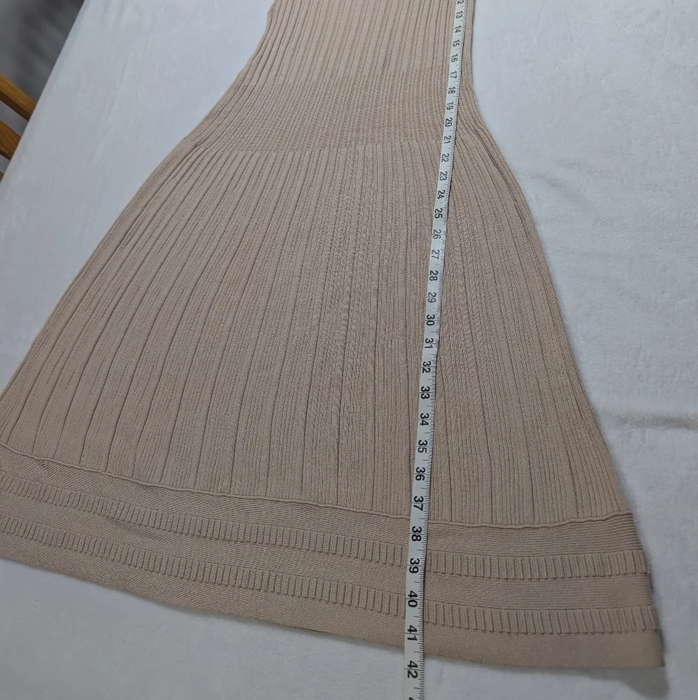 Tory Burch Sleeveless Knit Ribbed Sweater Dress Size Large
